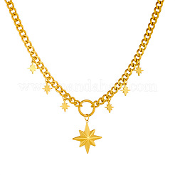 304 Stainless Steel Micro Pave Clear Cubic Zirconia Pendant Necklaces&nbsp;FS-WG041DC-02