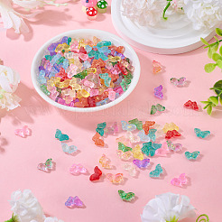 120Pcs 12 Colors Transparent Spray Painted Glass Beads&nbsp;GLAA-TA0003-86