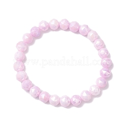 7Pcs Anti-Tarnish Electroplate Round Glass Beads Stretch Bracelets for Women&nbsp;BJEW-JB12664