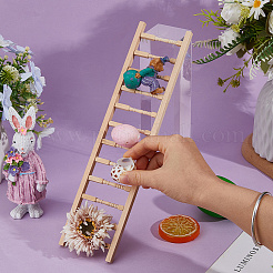 Wood Ladder Stand for Dollhouses&nbsp;AJEW-WH0410-382