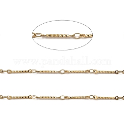 Ion Plating(IP) 304 Stainless Steel Rectangle Link Chains&nbsp;CHS-G025-12G