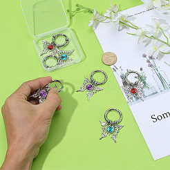 6Pcs 3 Styles Butterfly Alloy Resin Shoes Charms&nbsp;HJEW-PH02356