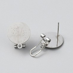 304 Stainless Steel Stud Earring Findings&nbsp;FIND-WH20015-055A-P