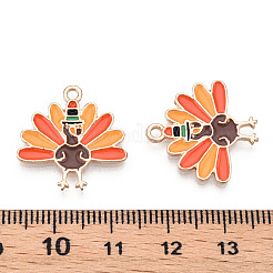 Thanksgiving Day Alloy Enamel Pendants&nbsp;ENAM-D060-03F-KCG