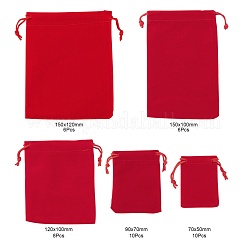 5 Style Rectangle Velvet Pouches&nbsp;TP-LS0001-01C