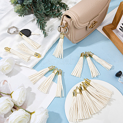 18Pcs PU Imitation Leather Tassel Pendants&nbsp;FIND-CL0001-71B