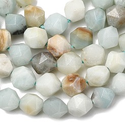 Natural Flower Amazonite Beads Strands&nbsp;G-Z119-A08-02