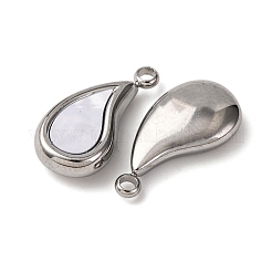 304 Stainless Steel Resin Pendants&nbsp;STAS-P406-15G-P