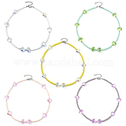 Glass Beaded Necklaces for Women&nbsp;NJEW-JN06081