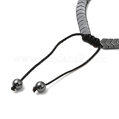 Synthetic Non-magnetic Hematite Arrow Braided Bead Bracelets&nbsp;BJEW-E080-01C