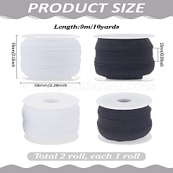 2 Colors Flat Polyester Elastic Cord&nbsp;OCOR-LP0001-25