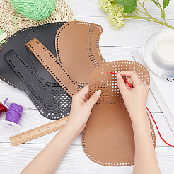 2 Sets 2 Colors PU Leather Basket Bottoms&nbsp;DIY-CA0001-72