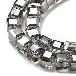 Electroplate Glass Beads Strands&nbsp;EGLA-H108-01A-PL01