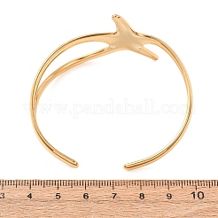 Ocean 304 Stainless Steel Starfish Open Cuff Bangles for Women&nbsp;SA-CBABC9E-04G