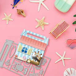 Beach House Theme Carbon Steel Cutting Dies Stencils&nbsp;DIY-WH0309-3818