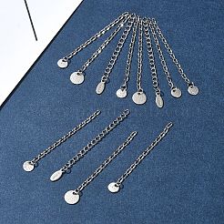 12Pcs 4 Styles 304 Stainless Steel Chain Extender&nbsp;FIND-FS0002-96B