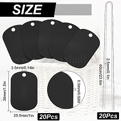 DIY Stamping Blank Tag Necklace Making Kit&nbsp;DIY-SC0020-84