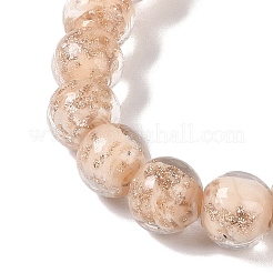 Handmade Gold Sand Lampwork Beads&nbsp;LAMP-Z009-01J