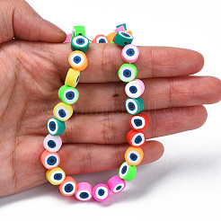 Handmade Polymer Clay Bead Strands&nbsp;X-CLAY-N006-74