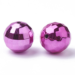 Color Plated Acrylic Beads&nbsp;X-PACR-R241-02E