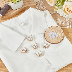 Alloy & Enamel & Rhinestone Cufflinks&nbsp;BUTT-CP0001-15A