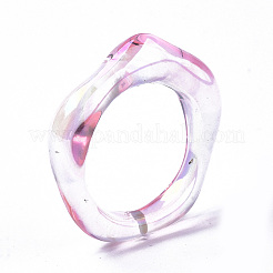 Transparent Resin Finger Rings&nbsp;LS-RJEW-T013-001-E03