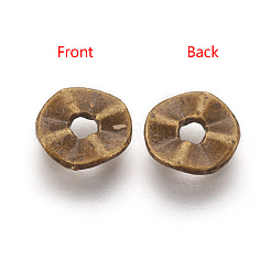 Tibetan Style Wavy Spacer Beads&nbsp;X-TIBEB-A101871-AB-FF