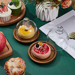 2 Bags Clear Glass Dessert/Cake Cloche Dome Display Cases&nbsp;ODIS-NB0001-57