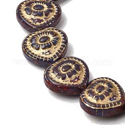 Painted Glass Beads Strands&nbsp;GLAA-Z021-14