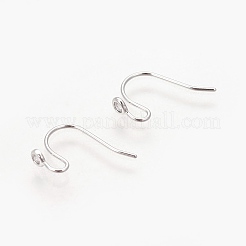 Brass Micro Pave Cubic Zirconia Earring Hooks&nbsp;KK-F784-21P-NF
