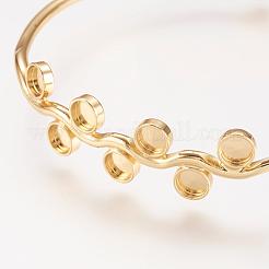 Brass Cuff Bangle&nbsp;BJEW-P168-B17