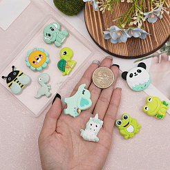 10Pcs 10 Styles Silicone Focal Beads&nbsp;SIL-CA0002-22