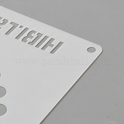 24 Sheets Plastic Drawing Stencil Sets&nbsp;AJEW-WH20004-03B