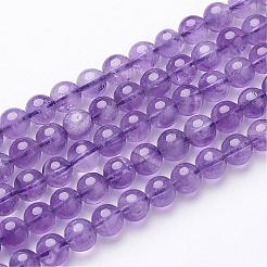 Natural Amethyst Beads Strand&nbsp;GSR6mmC062