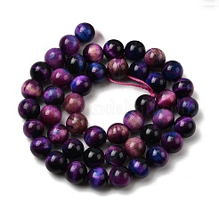 Natural Tiger Eye Beads Strands&nbsp;G-F561-8mm-B07