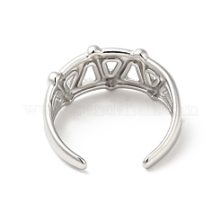Non-Tarnish 304 Stainless Steel Open Cuff Ring&nbsp;RJEW-I085-17P