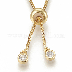 Adjustable Brass Necklace Making&nbsp;KK-Q746-003G