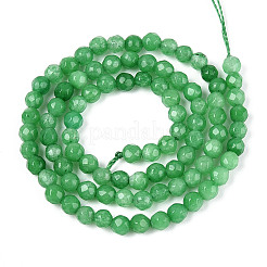 Dyed Natural White Jade Beads Strands&nbsp;G-T139-4mm-60-17