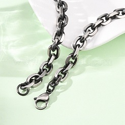 Unisex 304 Stainless Steel Necklaces&nbsp;NJEW-C115-04AS