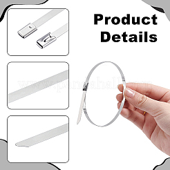 100Pcs 304 Stainless Steel Cable Ties&nbsp;AJEW-WH0696-762