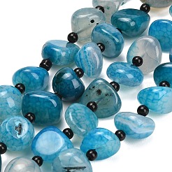 Natural Dragon Veins Agate Beads Strands&nbsp;GG-L001-I01-01E