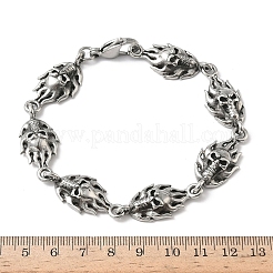 304 Stainless Steel Link Chain Bracelets for Men Women&nbsp;BJEW-D385-04AS