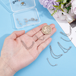 10Pcs 2 Styles Stainless Steel Cartilage Earrings with Dangle Chains&nbsp;AJEW-BBC0001-14