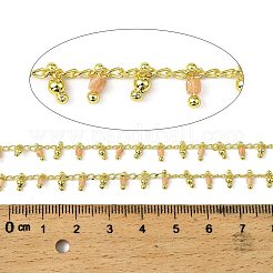 Handmade Brass Cube Link Chains&nbsp;CHC-L053-10G-02