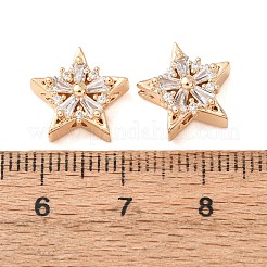 Brass Micro Pave Cubic Zirconia Beads&nbsp;CU-CBAEC99-31G-01