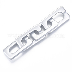 Opaque Spray Painted Acrylic Linking Rings&nbsp;OACR-S021-70A-B02