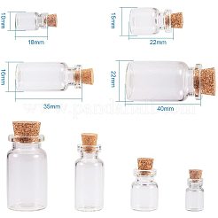 Glass Jar Glass Bottles&nbsp;AJEW-PH0015-05