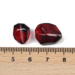 Gradient Color Transparent Glass Beads&nbsp;GLAA-B026-01F