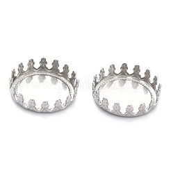 Non-Tarnish 304 Stainless Steel Cabochon Settings&nbsp;STAS-Y001-06A-P