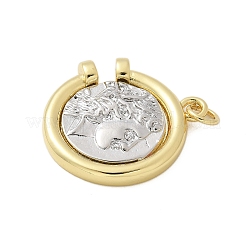 Brass Pendants&nbsp;KK-P293-20C-G